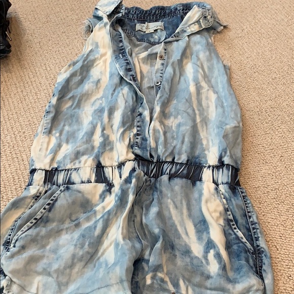 Vintage Havana distressed denim romper - Picture 3 of 3